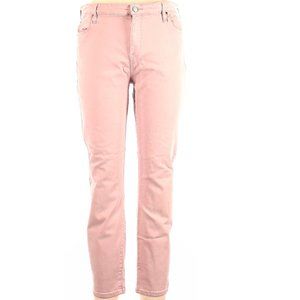 Buffalo David Bitton Avalon Mid-Rise Ankle Skinny Rose/Pink Women Jean Sz 14/34